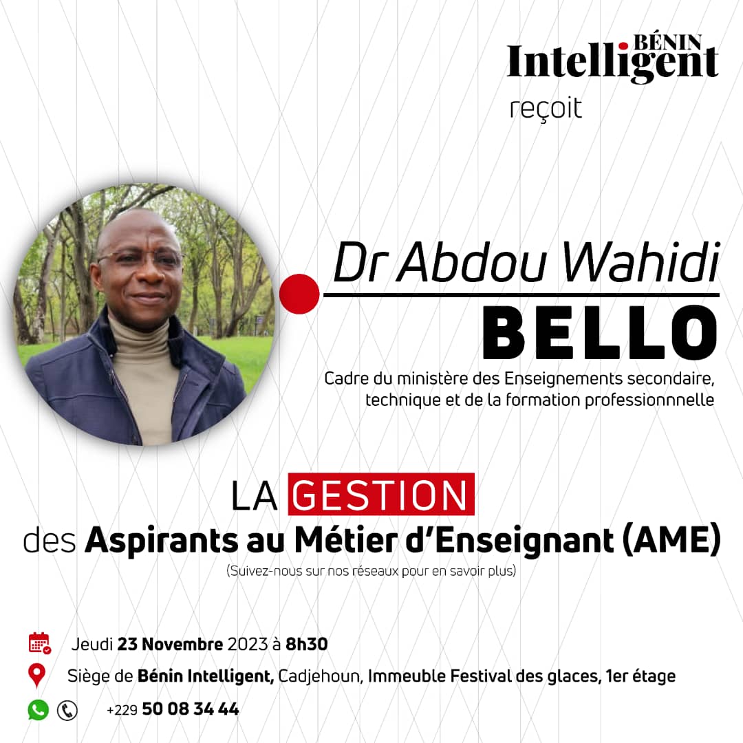 Dr Abdou Wahidi Bello Aspirants au métier d'enseignant -AME